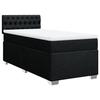 Maison Exclusive - Sommier à lattes de lit avec matelas Noir 90x190 cm Tissu