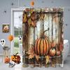 Урожай Благодарения Клены Тыквенный Узор Занавеска для Душа для Ванной Комнаты с 12 Крючками Декор и Аксессуары для Ванной Комнаты