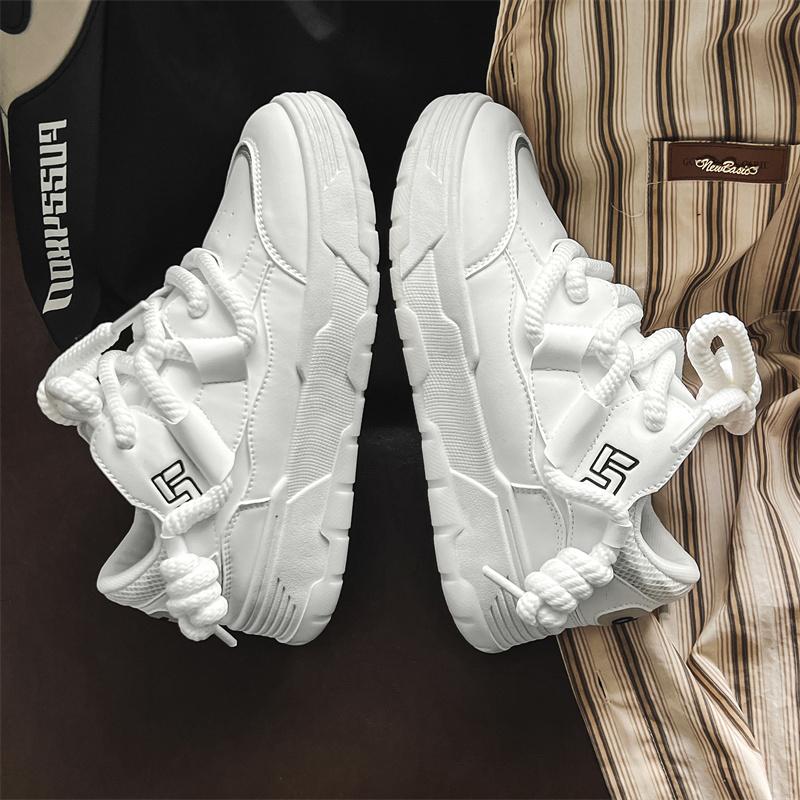 Chunky Vulcanized Shoes For Men Fashion Casual Sport Walking Sneakers Street Style Platform Men’s Basketball Canvas Sneakers New