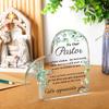 Pastor Appreciation Centerpiece - Inspirational Acrylic Gift for Religious Milestones