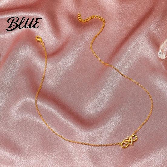 Infinity Symbol Necklace Heart for Women Cubic Zirconia Love Dainty