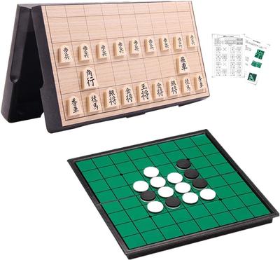 Доска для сёги с дорожной настольной игрой для магнитных сёги, складная для детей, набор, реверси, магнитная, инструкции, для начинающих, доска, отэло, хранение,