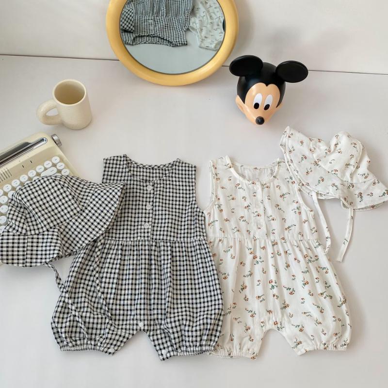 Kayoudo Baby Girl Sleeveless Romper