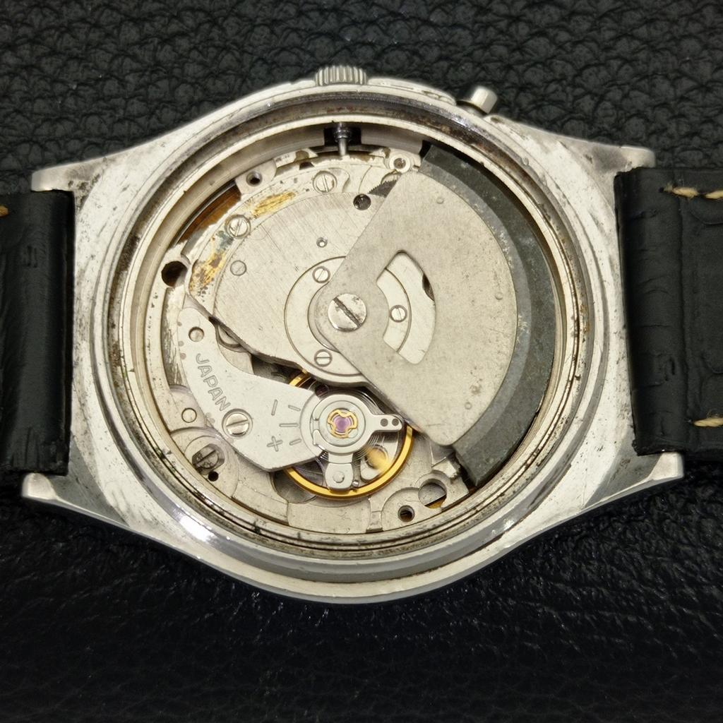 Б/у ORIENT JAPAN МУЖСКИЕ АВТОМАТИЧЕСКИЕ ЧАСЫ DAY&DATE ЧЕРНОГО ЦИФЕРБЛАТА A432326-2 R111-a432326