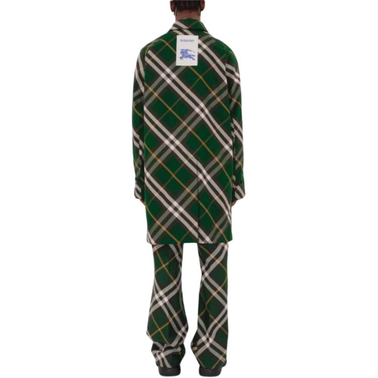 Burberry Мужские пальто Зеленые Лацканы Средние 80806551