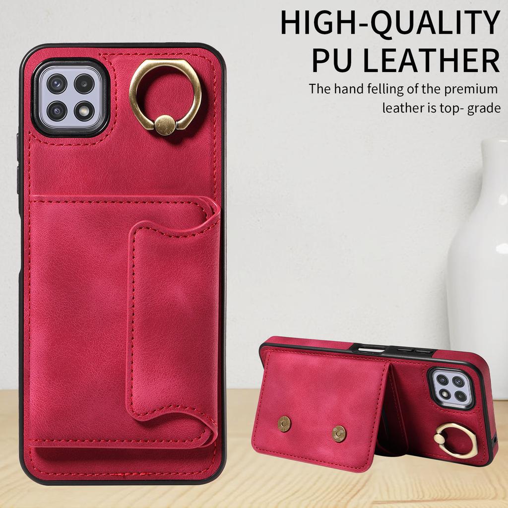 Для Samsung Galaxy A22 (4G),Samsung Galaxy A22 5G Кольцо Кронштейн Держатель Карты Слоты Крышка Чехол Для Телефона