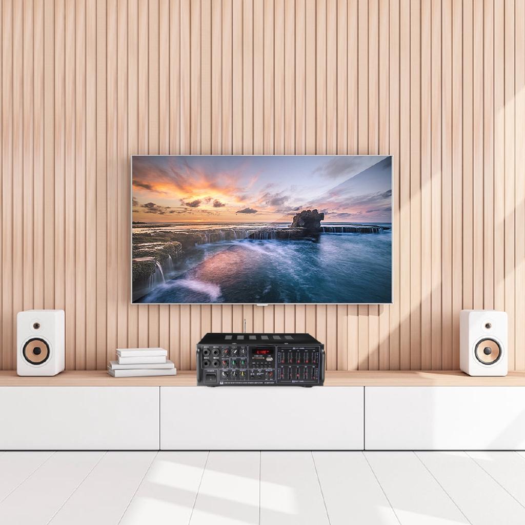 110-240 В Bluetooth Система Усилителя Мощности Звук Аудио Стерео Ресивер Поддержка 4-канального Микрофонного Входа Домашний Кинотеатр 2000 Вт