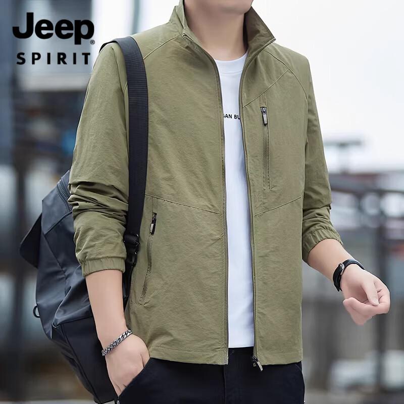 Мужская повседневная рабочая куртка JEEP SPIRIT с воротником-стойкой