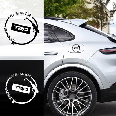 Виниловая светоотражающая наклейка на крышку бензобака с автомобильным значком, аксессуары для TRD E150 E120 Land Cruiser 200 Chr Corolla Yaris Rav4