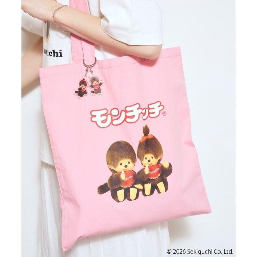 FREAKS STORE Сумка-тоут Monchhichi с подвеской Ограниченная серия Бежевый Розовый