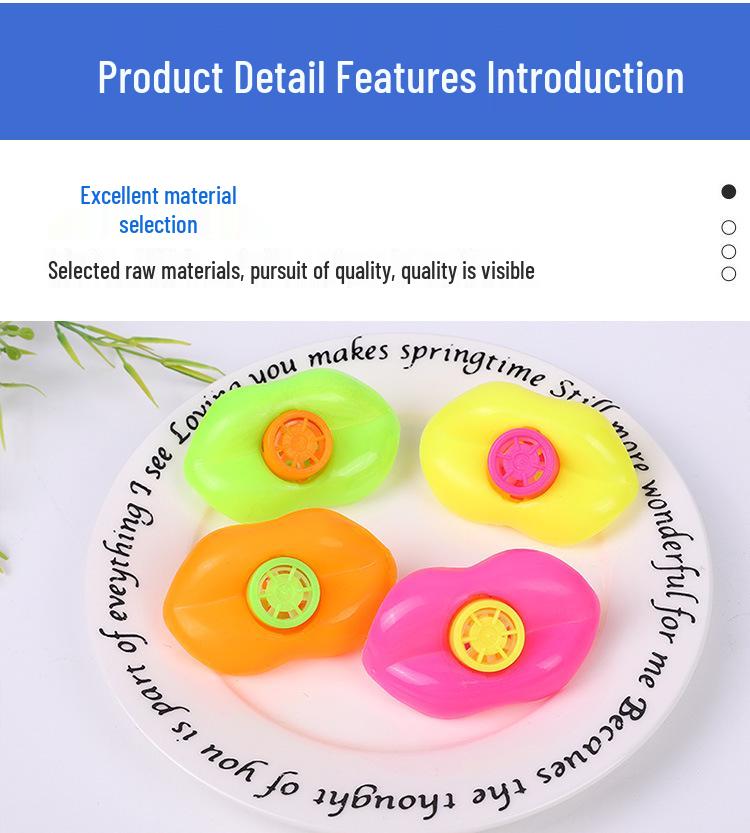 Детский пластиковый свисток Губы Вечеринка и Обучающая игрушка для малышей