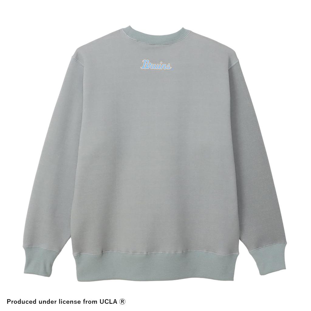 Длинный рукав, круглый вырез, эластичный термографический принт UCLA Crew Neck Толстовка Баскетбол Оксфорд Серый L [Champion] Футболка C3-YB061 Мужская