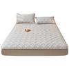 Class A Raw Cotton Soybean Padded Mattress, Thickened Solid Color Cotton Mattress, Mattress Protective Cover, Dust-proof and Non-slip Bed Sheet Cover
