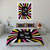 Bold Motivational Stripes Bedding Duvet Cover Set Duvet Cover Pillowcases  (1*Duvet Cover 2*Pillowcases, without duvet insert)