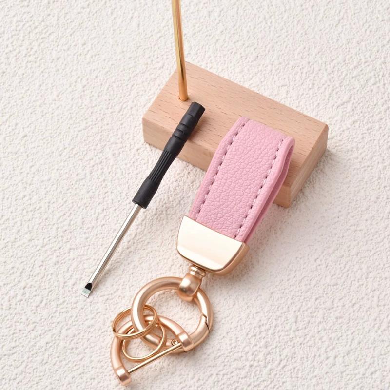 1 шт. Брелок высокого класса с узором козы Новый французский брелок для ключей от машины Аппаратная фурнитура Держатель для ключей Высококачественный брелок из кожи ягненка