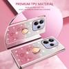 For Xiaomi Redmi Note 14 5G Case Ring Kickstand TPU Flowers Phone Cover Gradient Glitter