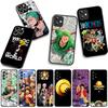 Cover for Apple iPhone 16 15 14 Plus 13 12 Mini 17 Pro Max + ProMax 16E Air 16+ 15+ Case Anime Luffy One Roronoa Zoro Piece