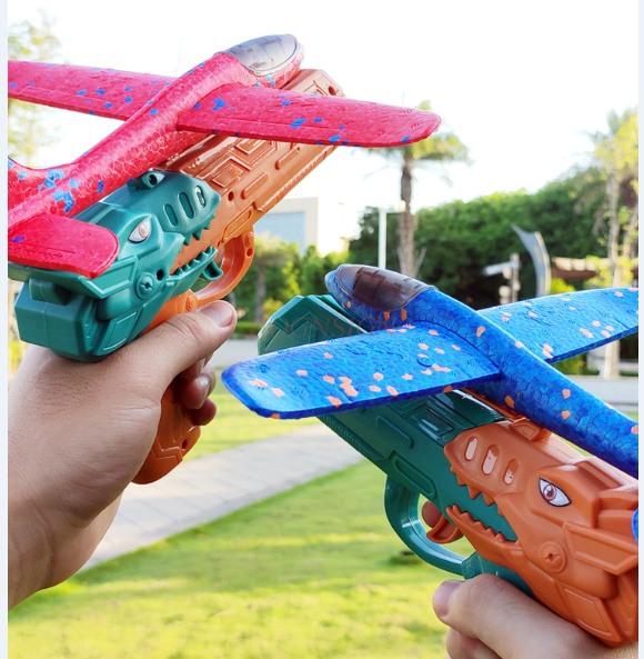 Children'S Foam Airplane Toy Bullet Shooter Throws And Launches Airplane Gun Toy Toy Toy New Type Dinosaur Gun