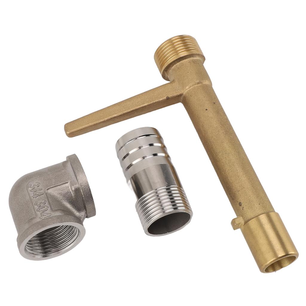 Quick Coupler Key Tool G3/4 Rustproof Leakage Proof Hose Coupling Valve Key for Garden Yard