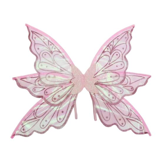 Fairy Wings for Girls Glitter Transparent Butterfly Wings Fairy Costume Halloween Angel Elf Dress Up Accessories for Masquerade Photography