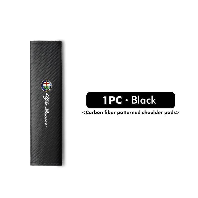 Car Seat Belt Carbon OLCT Shoulder Cover Breathable Protection For Alfa Romeo 159 Giulietta Giulia 147 Mito 156 159 166 GT Stelvio