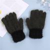 Перчатки с пятью пальцами, зимние, новые, теплые, плюс бархат, осенне-зимние, шерстяные, для студентов и женщин, однотонные, с защитой от холода, для сенсорного экрана, для мужчин и женщин