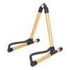 Foldable Guitar Stand Adjustable Metal Folding Instrument Stand for String Instruments Gold