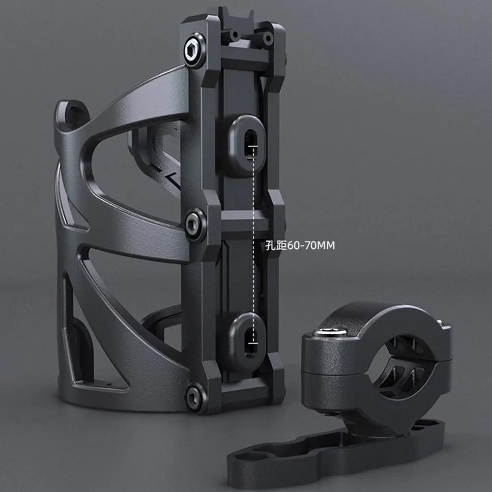 Пластиковый портативный держатель для бутылки мотоцикла, крепление для держателя стакана для воды для езды с кронштейном, регулируемый держатель для напитков для велосипеда, для улицы