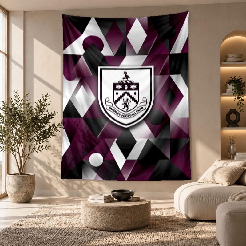 Decorative Tapestry,Burnley Football Printed Wall Art, Lightweight Wall Hanging For Bedroom Background