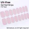 16Tips Non-toxic Gel Nail Strips Full Cover Shining Cherry Design Baking-Free DIY Self-Adhesive Manicure Decoration Nail Art