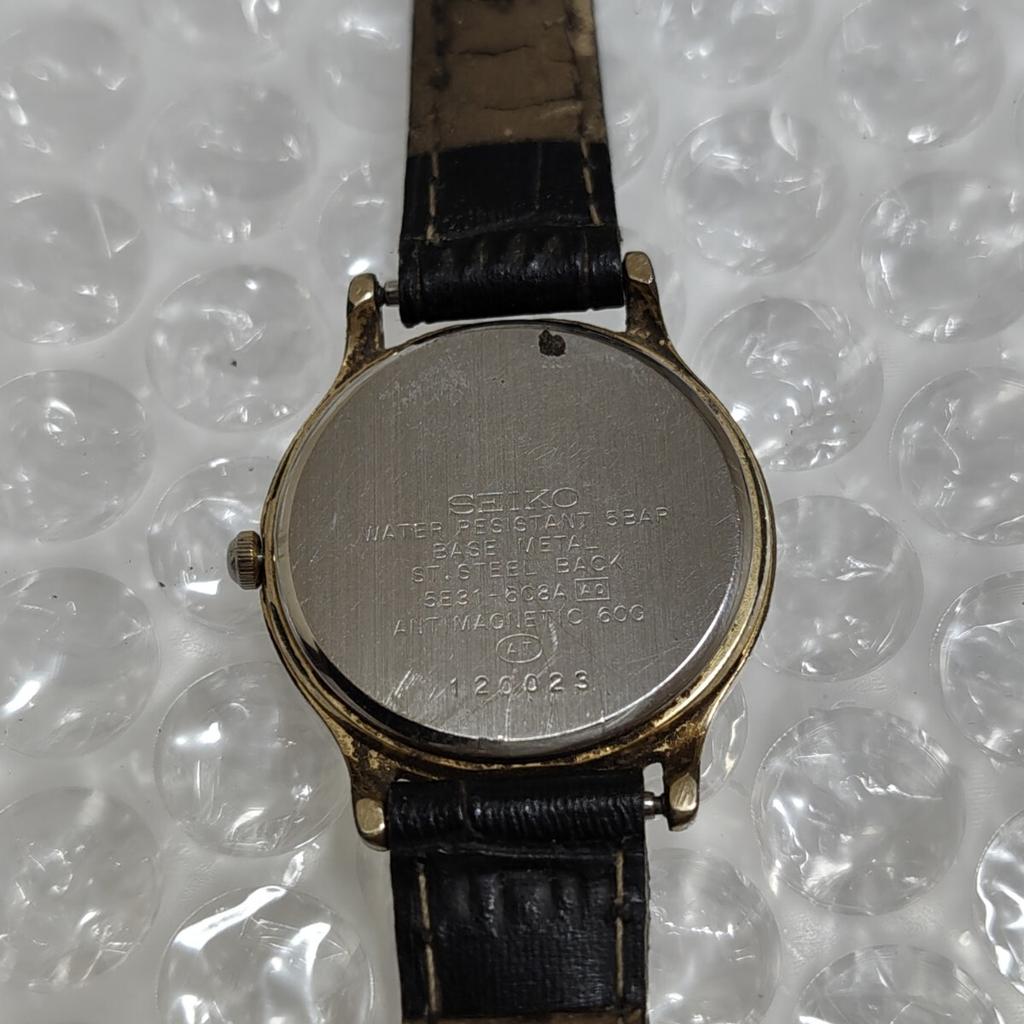 Кварцевые часы SEIKO SPIRIT [Рабочее состояние] Женские/ Мужские 5E31-6080A (Код управления K26R)