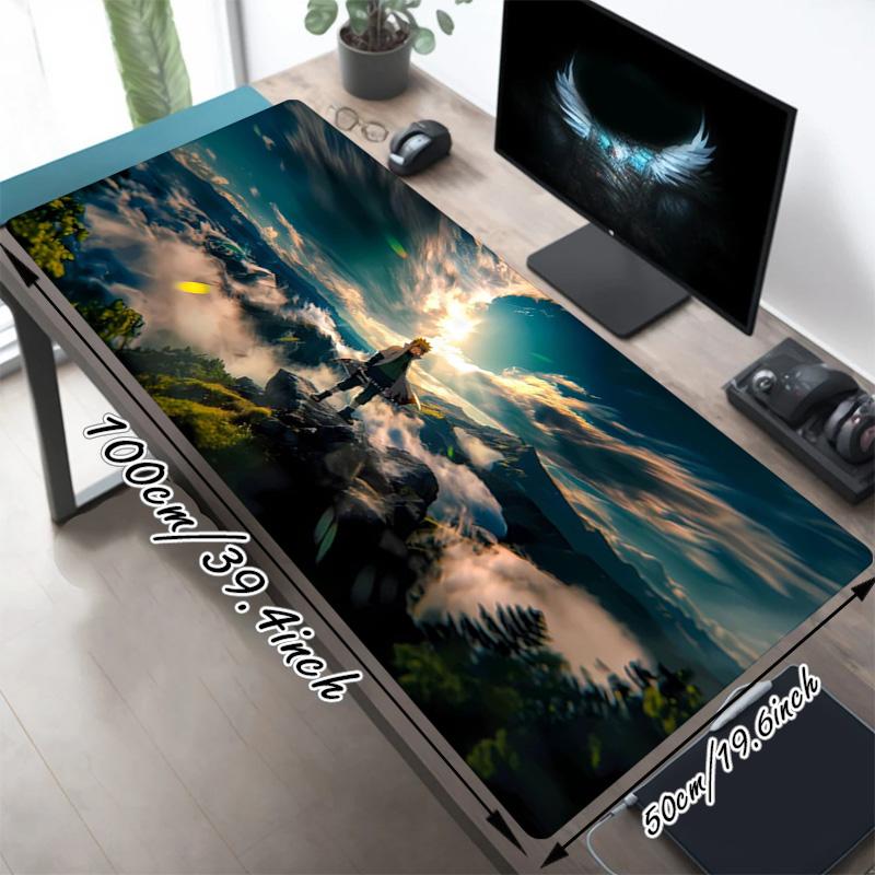 Skyward Journey Xl Gaming Mouse Pad Nonslip Rubber Base Stitched Edge Waterproof Desk Mat For Pc Laptop Gamer Office Computer Accessories C929263