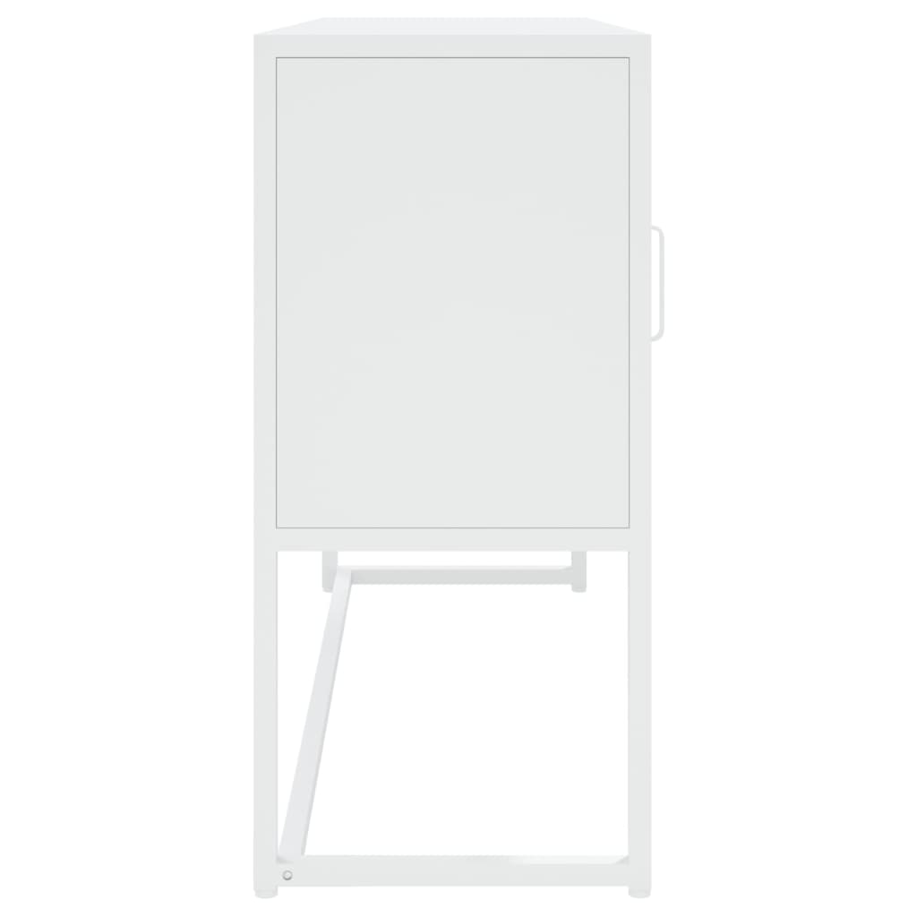 Sideboard White 105 x 35 x 75 cm Steel