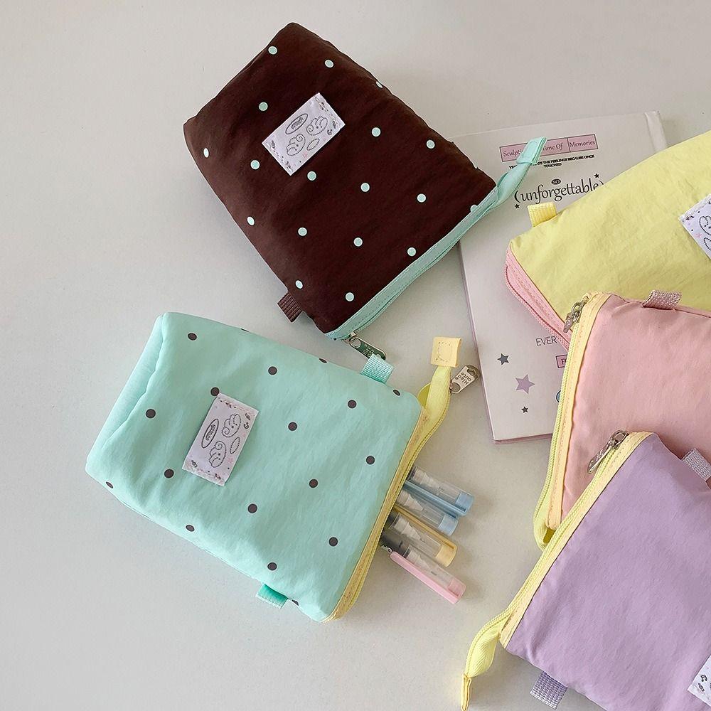 New Large-capacity Pencil Case Dopamine with Zipper Stationery Storage Bag Pen Holder Bag