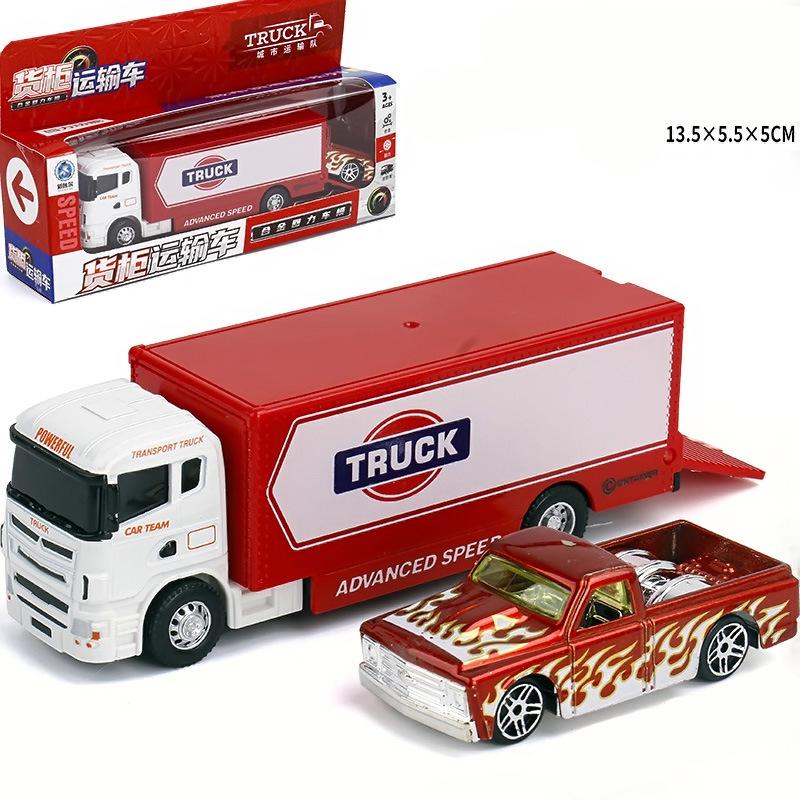 1:64 Контейнеровоз Scania Американский Контейнеровоз Металлическая Литая Модель Машины Mini GT Модели Транспортных Средств Миниатюрные Машинки День Рождения