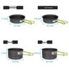 Multifunctional Portable Cookware Set for Outdoor Camping, Picnic & Fishing