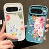 For Google Pixel 9 8 Pro Xl 8a Shockproof Yellow Rose Flower Pattern Silicone Soft Lens Protection Solid Color Anti-Fall Matte Phone Case Cover