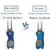 New Carbon Fiber Divot Tool - Folding Golf Ball Marker for Lawn Repair