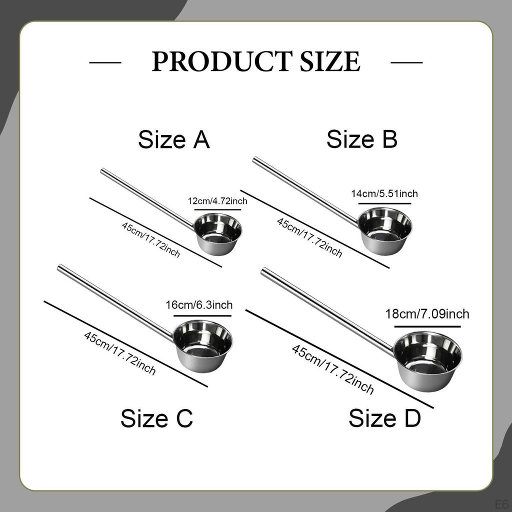 Ковш для воды с длинной ручкой для использования на кухне и в саду