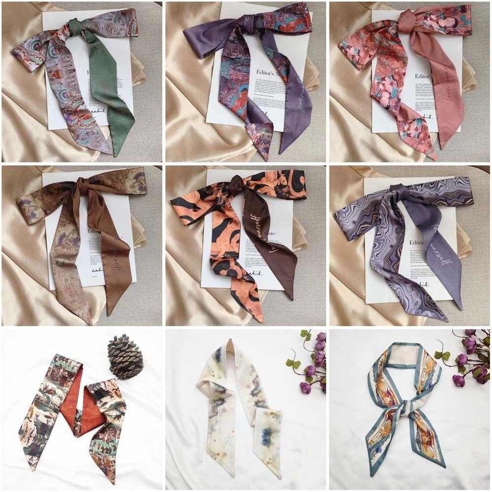 Ribbon Headband Floral Floral Scarf Fashion Headscarves