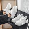 Fashion Hot New White Men's Casual Shoes Thick Bottom Trendy All-match Shoe for Men Beautiful and Fashionable Breathable Casual Sneaker