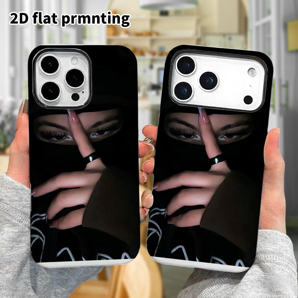 Чехол для телефона: 2D плоский, подходит для защитного чехла iPhone 18, 17, 16, 15, 14, 13, 12Pro, темные тона, идеальный подарок на Рождество и Хэллоуин