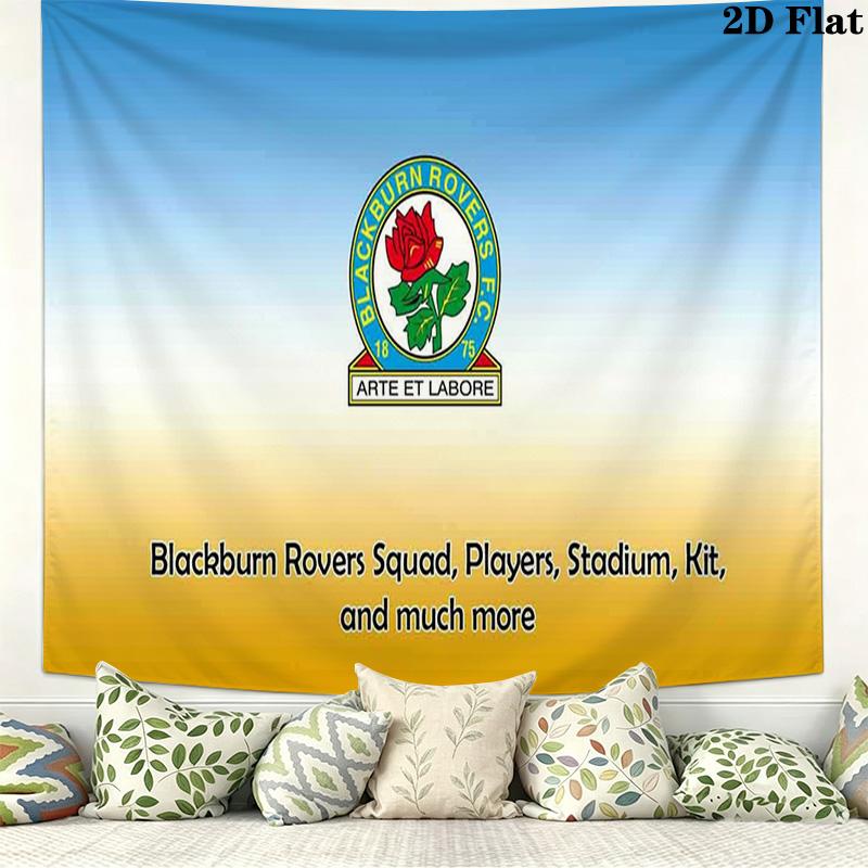Blackburn Rovers Wall Tapestry Aesthetic Wall Hanging Printed Fabric Blanket Decorative Tapestries for Bedroom Living Room Home Decor