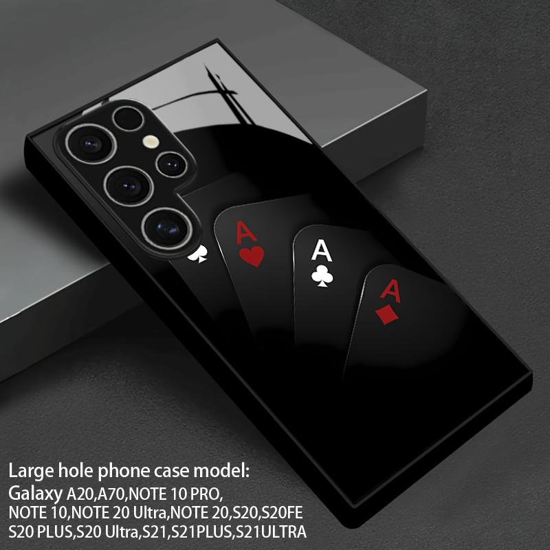 Чехол на телефон 2D с узором Пики для Samsung S26 S25 S24 S23 S22 S21 S20 A55 A54 Закаленное стекло Защитная крышка