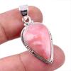 Подвеска из натурального розового опала, ручная работа, из стерлингового серебра 925 пробы, 1,5 дюйма, z5j89