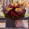 Phoenix Stained Glass (6) Printed umbrella windproof folding umbrella portable sun and rain umbrella suitable for gifting