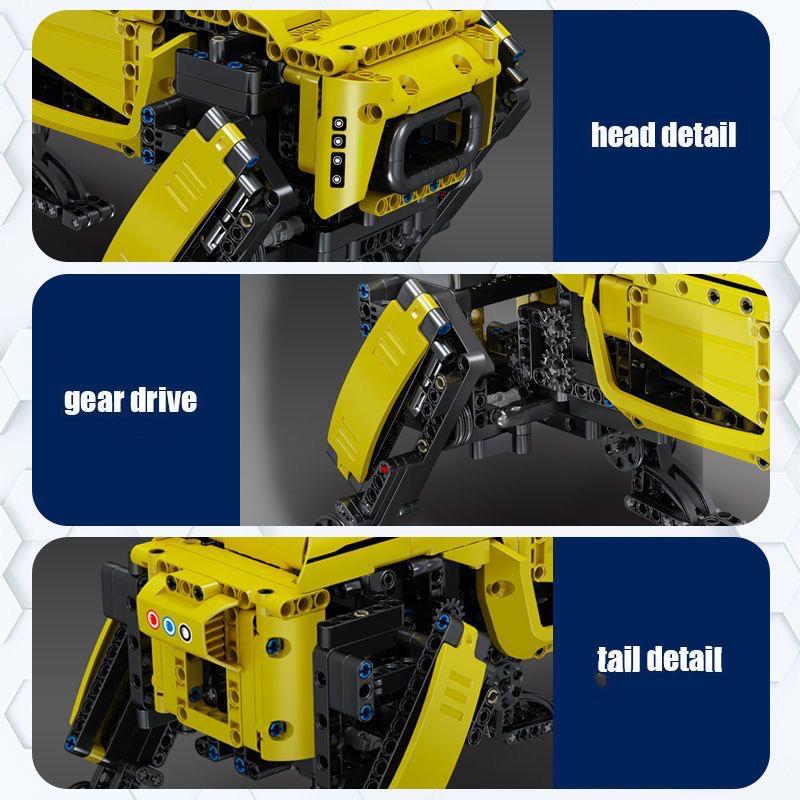 Новые 936PCS RC Power Robot Dog Building Blocks 15066 Технические игрушки-роботы Моторизованные Boston Dynamics Big Alpha Dog Model Bricks Подарки