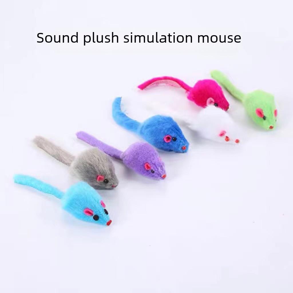Interactive Squeaky Plush Mouse Toy for Cats - A Fun and Engaging Self-Entertainment Pet Toy