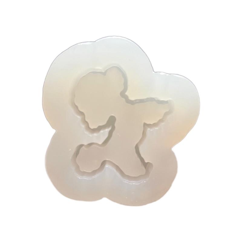 Брелок «Зыбучие пески» Формы из смолы Медведь Кролик Шейкер Силиконовая форма Изготовление уникальных украшений DIY Брелок Подвеска для ожерелья Форма