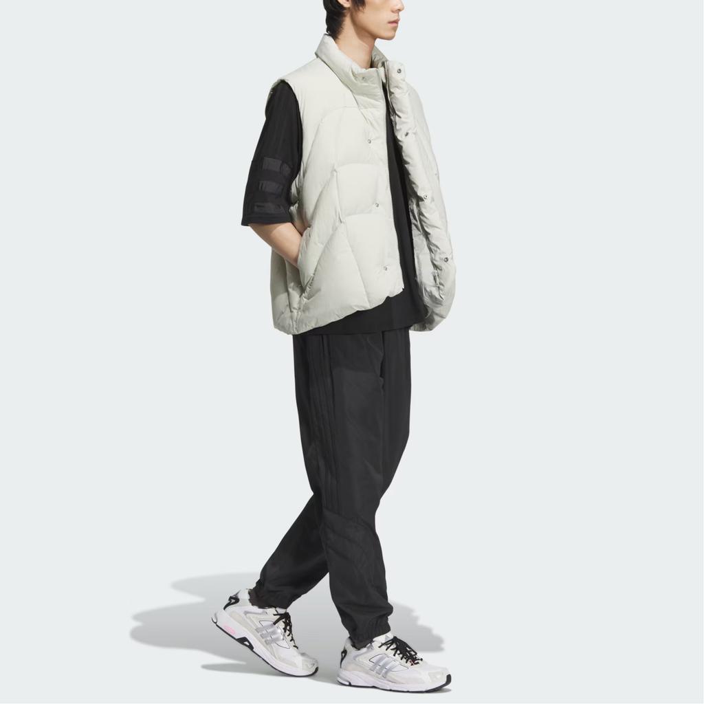 Adidas Originals FW24 The Down Vest Casual Sports Теплый Удобный Жилет Мужские Жилеты Серебристо-Серый JD3741
